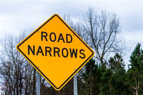 Road Narrows Sign: What Does it Mean?