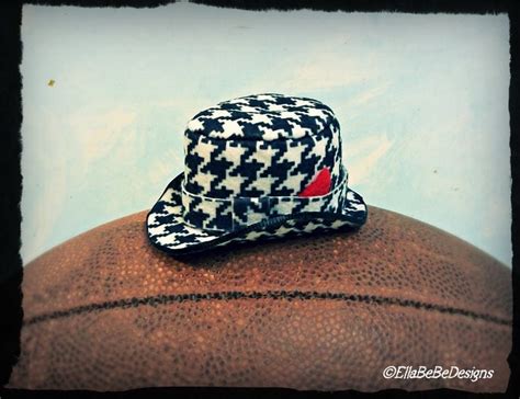 MADE TO ORDER Alabama Houndstooth Mini Fedora / Trilby / | Etsy