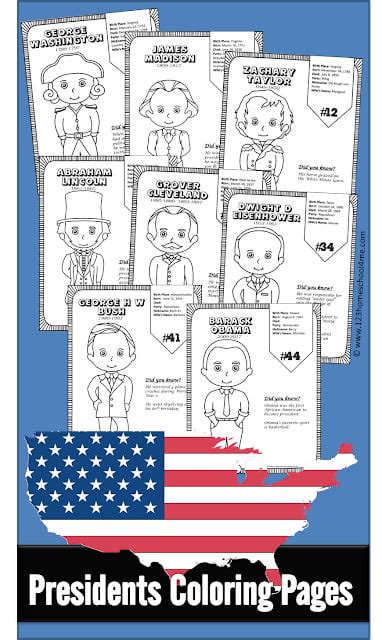 FREE Printable US Presidents Worksheets