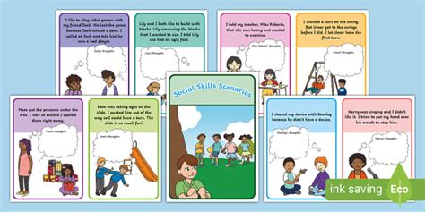 FREE! - Social Skills Scenarios - Scenario Cards for Social Skills