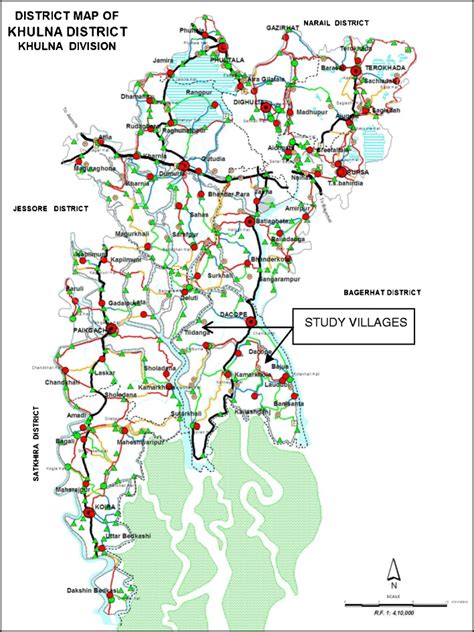 Map of Khulna District showing study site | Download Scientific Diagram