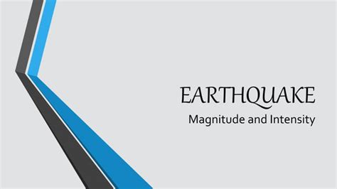 EARTHQUAKEs and Volcanoes, intensity and magnitude of an epicenter | PPT