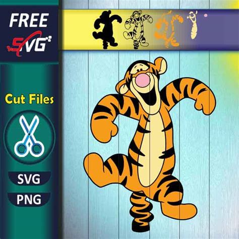 tigger off of winnie the pooh svg free - Cut files for Cricut and Silhouette