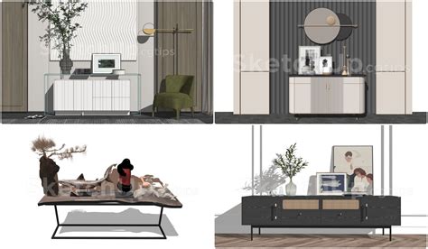 Console Table Sketchup - Console Table Sketchup 3d Model Warehouse | Bodenewasurk