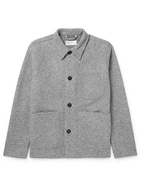 Universal Works - Wool-Blend Fleece Field Jacket - Gray Universal Works
