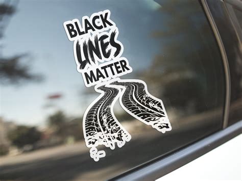 Black Lines Matter Car Decal Car Window Decal Bumper - Etsy