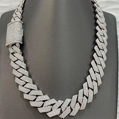 Mens Diamond Necklace Real at Suzan Guillot blog