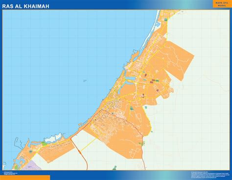 Find Ras Al Khaimah magnetic map for a project | Netmaps. Vector eps maps