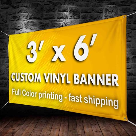 3x6' Custom Banners Vinyl Banner printing 13oz full | Etsy