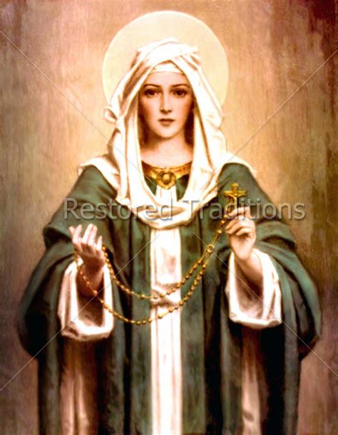 High Res Download | Madonna of the Rosary by Chambers | Restored Traditions