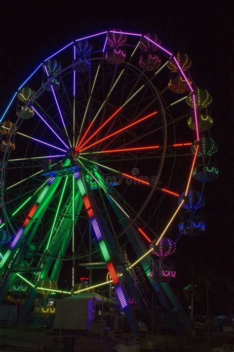 Ferris Wheel at Night editorial stock photo. Image of fair - 98272053