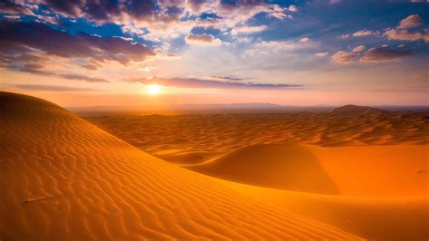 Sunlight Desert Desktop Wallpaper | Desert sunrise, Desert background ...