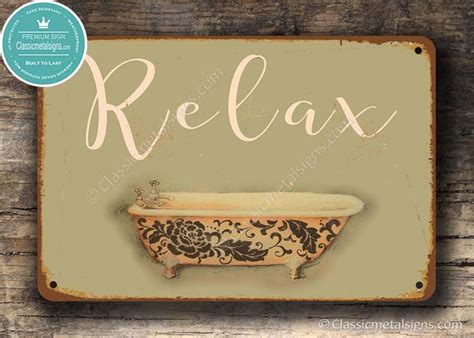 BATHROOM SIGN Bathroom Signs Vintage Style Bathroom Sign - Etsy