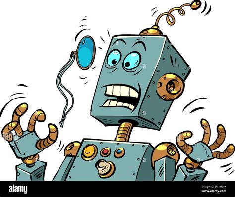 A surprised robot with a monocle. News human emotions. Face Glasses Stock Vector Image & Art - Alamy