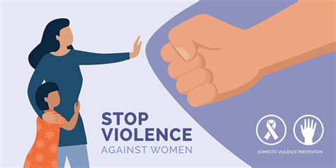 Stop Violence Against Women Awareness Stock Illustration - Download Image Now - iStock