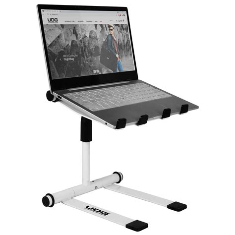 Ultimate Height Adjustable Laptop Stand White