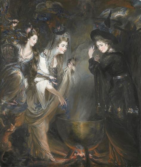 NPG 6903; The Three Witches from Macbeth (Elizabeth Lamb, Viscountess Melbourne; Georgiana ...