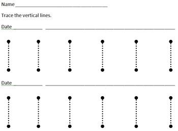 Tracing Lines Practice by Christa's Corner | TPT