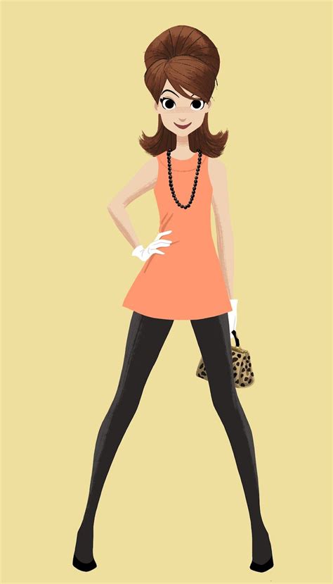 James Lopez: 60s Mod fashion character design | Character design girl, Character design, Female ...