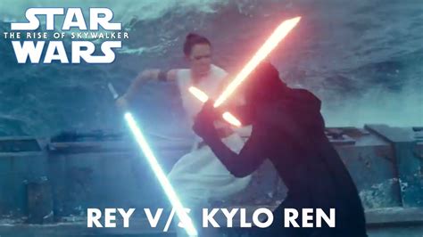 Star Wars The Rise of Skywalker Rey vs Kylo Ren - YouTube