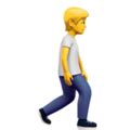 🚶‍ ️ person walking facing right emoji meaning, info, stats - EmojiKitchen