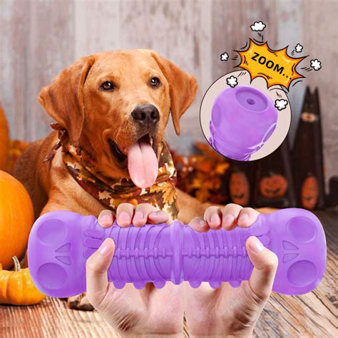 FRLEDM Dog Squeaky Toys- Toughest Natural Rubber-Dog Chew Toys for ...