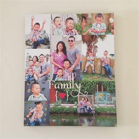 Custom Family Photo Collage // Photo Canvas Art | Family photo collages, Custom canvas art ...