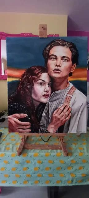 TITANIC - JACK & Rose - Kate Winslet and Leonardo DiCaprio - Painting ...
