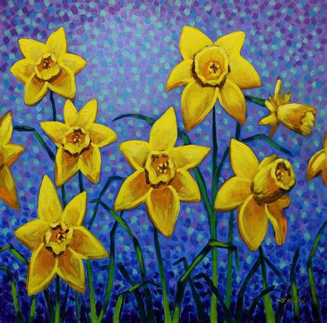 Spring Daffodils Painting by John Nolan