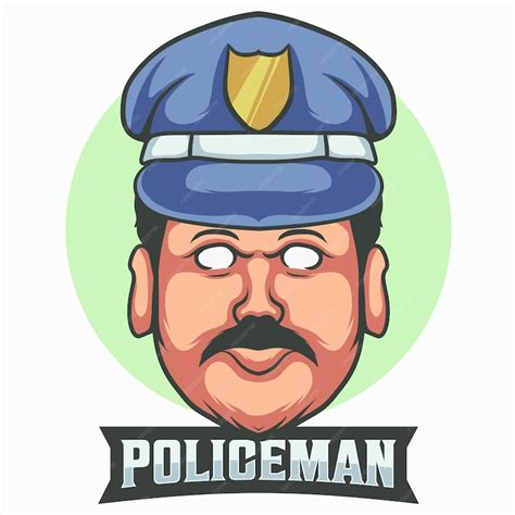 Premium Vector | Premium police logo mascot vector illustration