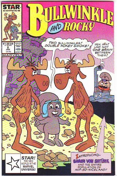 Bullwinkle and Rocky #2 (Jan-88) NM- High-Grade Rocket J Squirrel ...