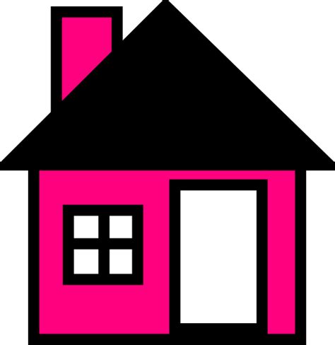 Pink House The Clip Art at Clker.com - vector clip art online, royalty ...