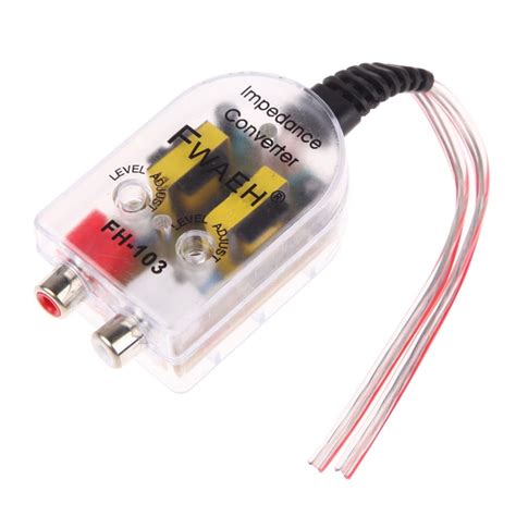 Speaker Wire to RCA Red/White Female Input Audio Converter Adapter for ...