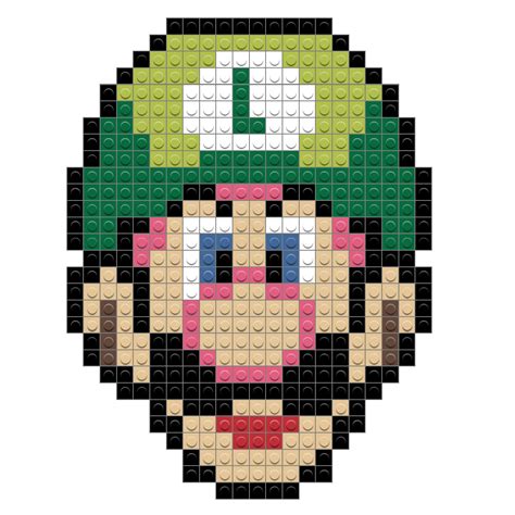 Luigi SMB3 Pixel Art