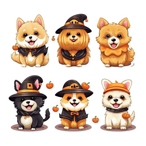 Cute Dog Costumes For Halloween Costume Illustration Ai Generative, Dog, Costume, Pet PNG ...