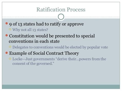 Ratification of the Constitution