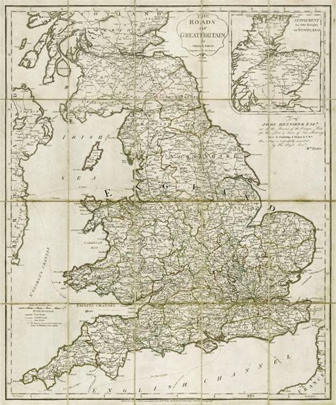 England Map : Vintage Map of England Great Britain Map - Etsy