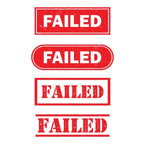 Red Seal Stamp Vector Design Images, Stamp Illustration Failed Red Ink Seal, Failed Stamp ...