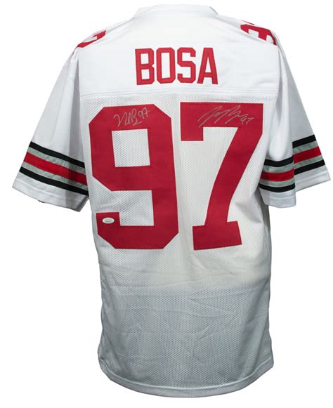 Nick Bosa & Joey Bosa Signed Ohio State Buckeyes Jersey (JSA COA ...