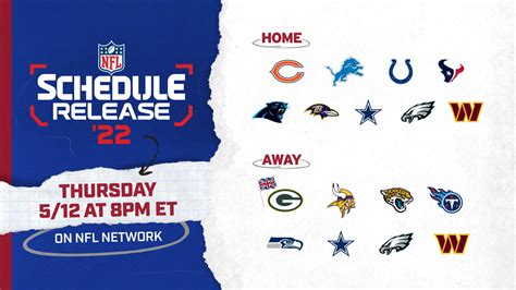 NFL schedule release - ShomaHadasah