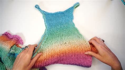 Sentro Knitting Machine Rainbow Top Pattern - Sentro Knitting Machine Patterns