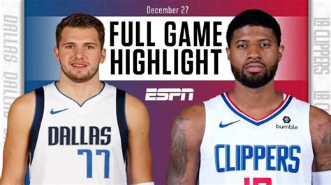 Watch Highlights: Doncic & Dallas Embarrassed LA Clippers 124-73, Set ...