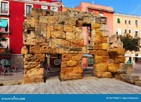 Ruins of Roman Walls in Tarragona Stock Photo - Image of travel, historic: 36170562