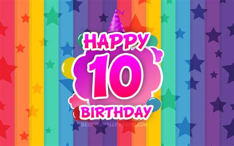 63+ Happy 10th Birthday Banner Backgrounds