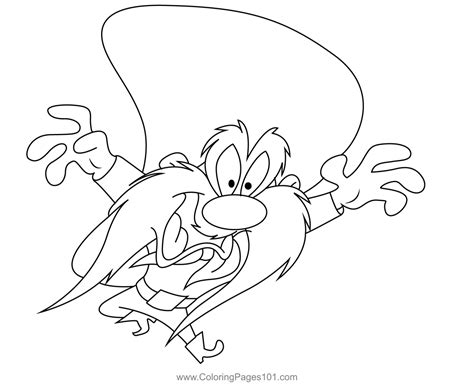 Yosemite Sam Coloring Page for Kids - Free Looney Tunes Printable Coloring Pages Online for Kids ...