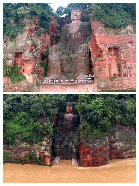 August 2020 Flooding at Leshan Giant Buddha : r/pics