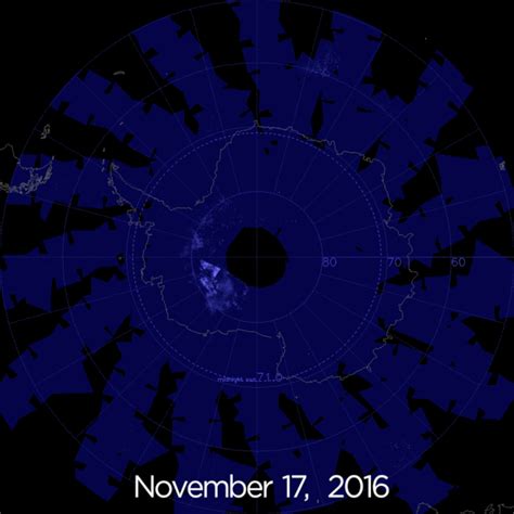 Nasa spots strangely early 'night clouds' over Antartica | Daily Mail Online