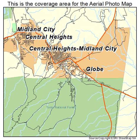 Aerial Photography Map of Globe, AZ Arizona