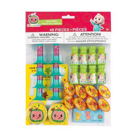 Cocomelon Birthday Party Favors for 8, 48pcs - Walmart.com | Birthday party favors, Party favors ...