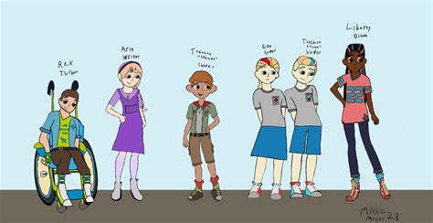 Rex, Aria, Tracker, Ella and Tuck and Liberty as humans (oc) : r/PawPatrol